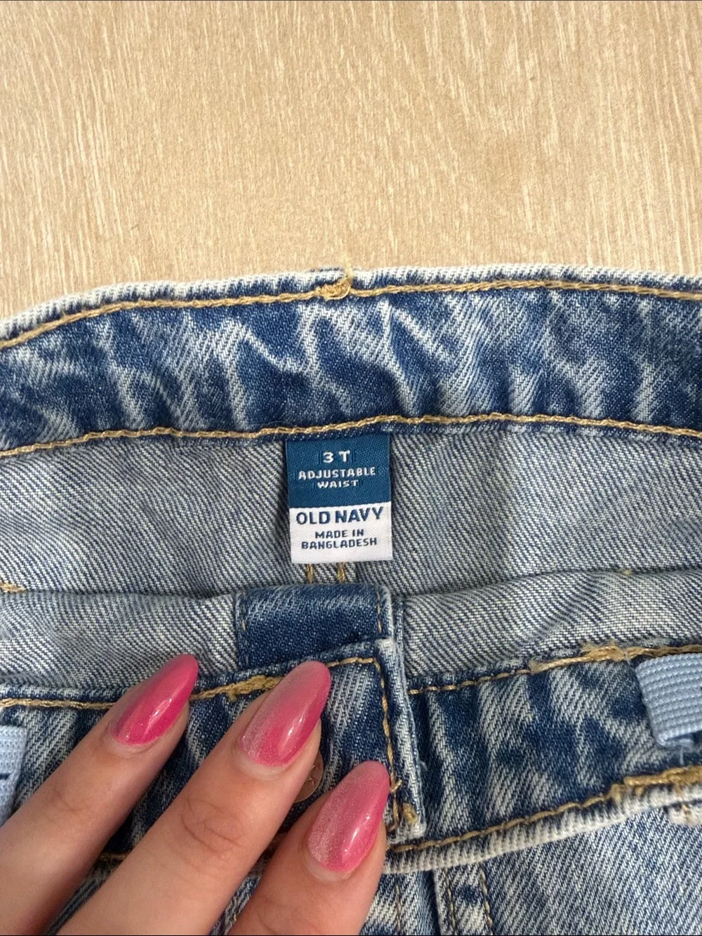 Old Navy Girls Denim Button-Front Mini Skirt with Multicolor Buttons